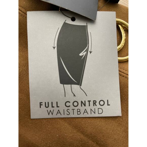 Marc New York Andrew Marc Women Expresso Faux Suede A-line Skirt Brown Small NEW - Picture 5 of 7